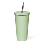 Load image into Gallery viewer, Faith Driven Insulated tumbler with a straw
