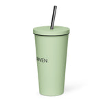 Load image into Gallery viewer, Faith Driven Insulated tumbler with a straw
