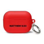 Load image into Gallery viewer, Matthew 6:33 Rubber Case for AirPods®
